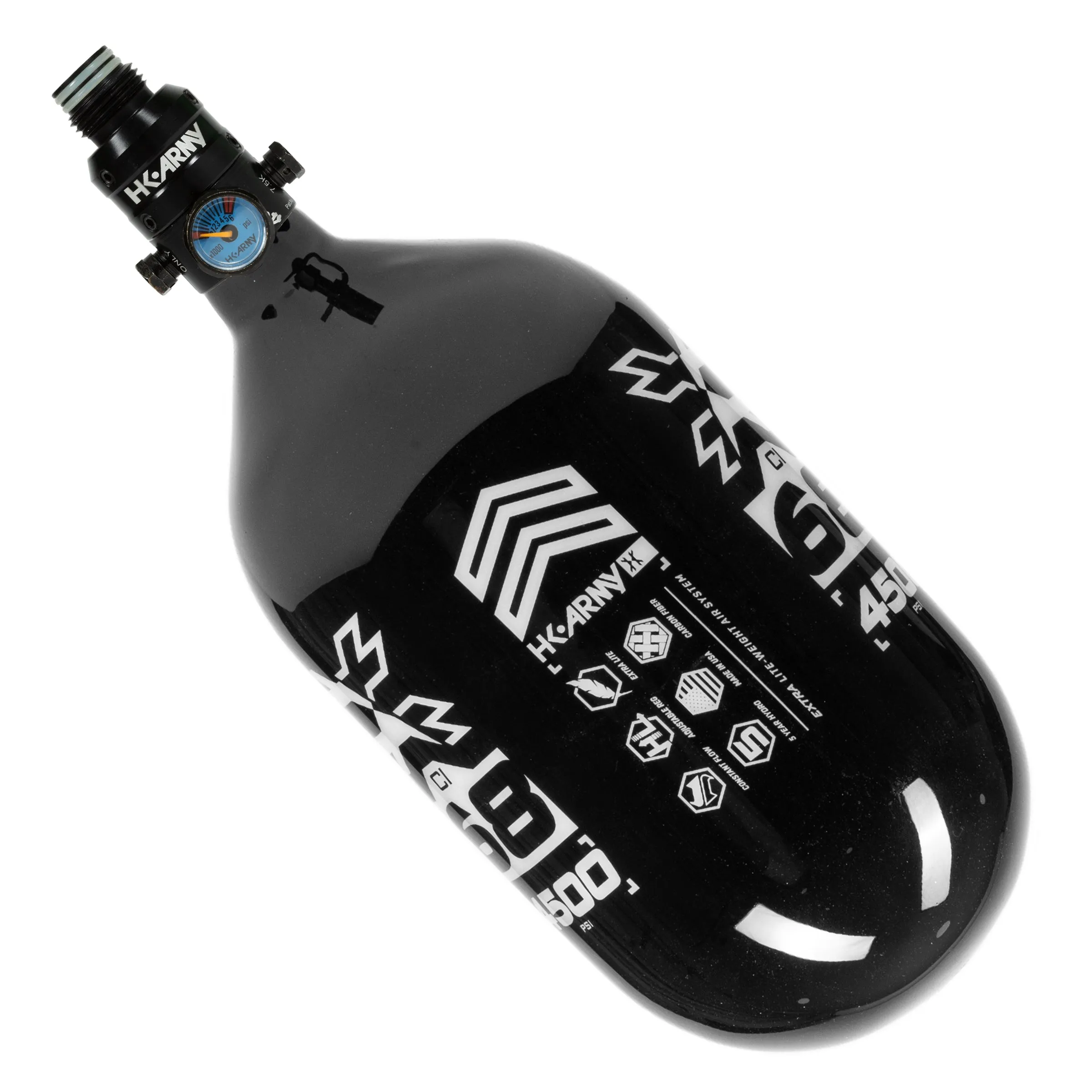 Rush - 68ci / 4500psi EXTRA LITE PRO REG Air System - Black/White