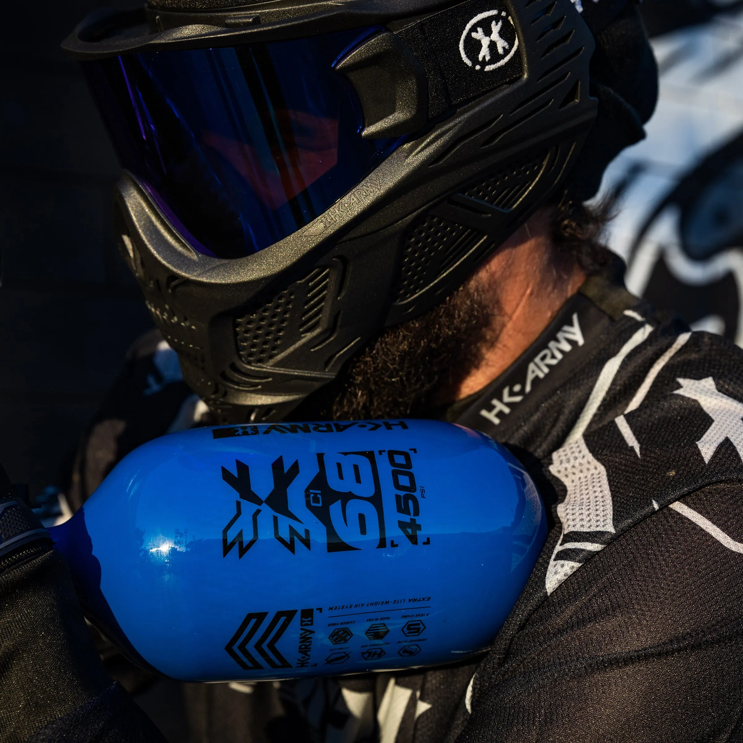 Rush - 68ci / 4500psi EXTRA LITE PRO REG Air System - Blue/Black