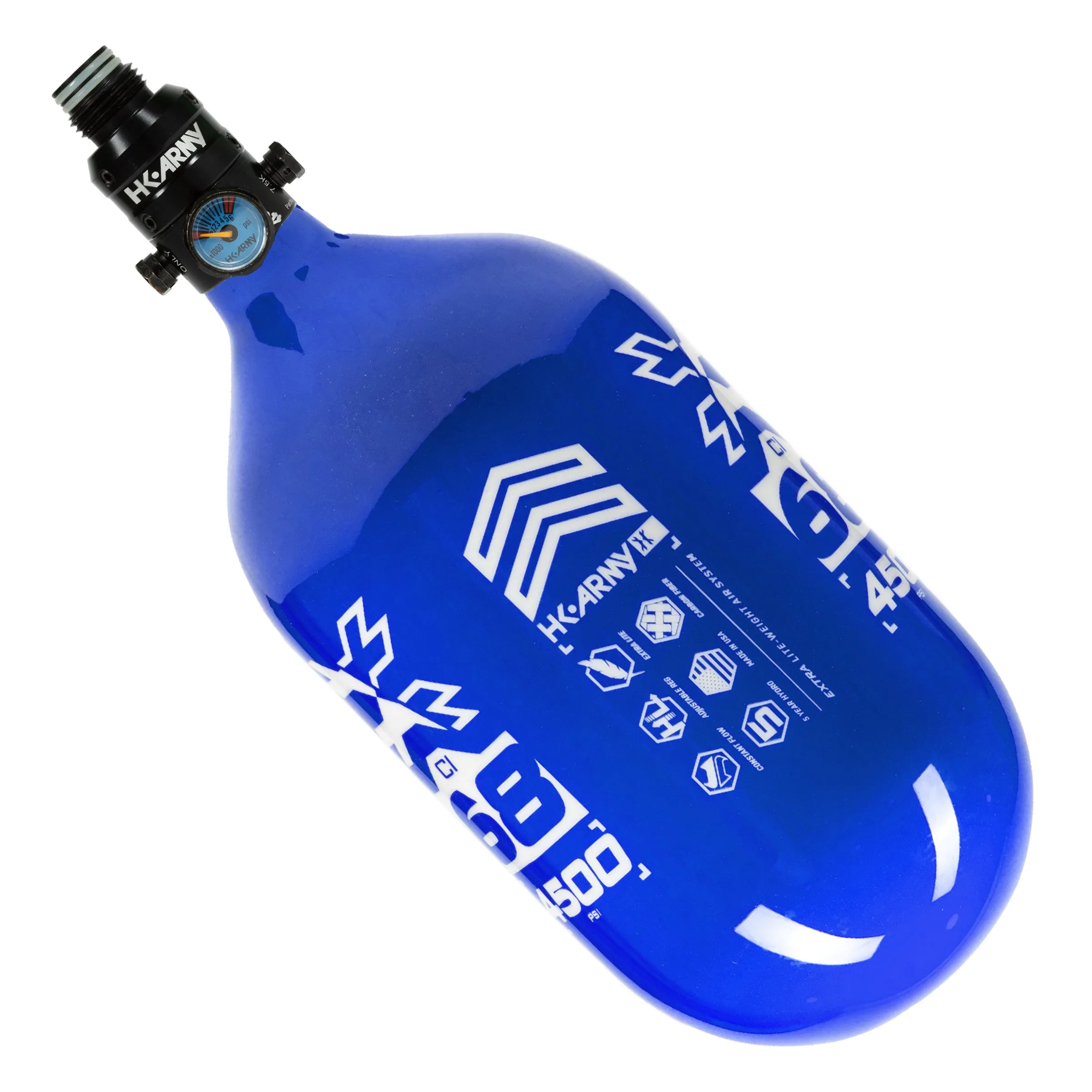 Rush - 68ci / 4500psi EXTRA LITE PRO REG Air System - Blue/White