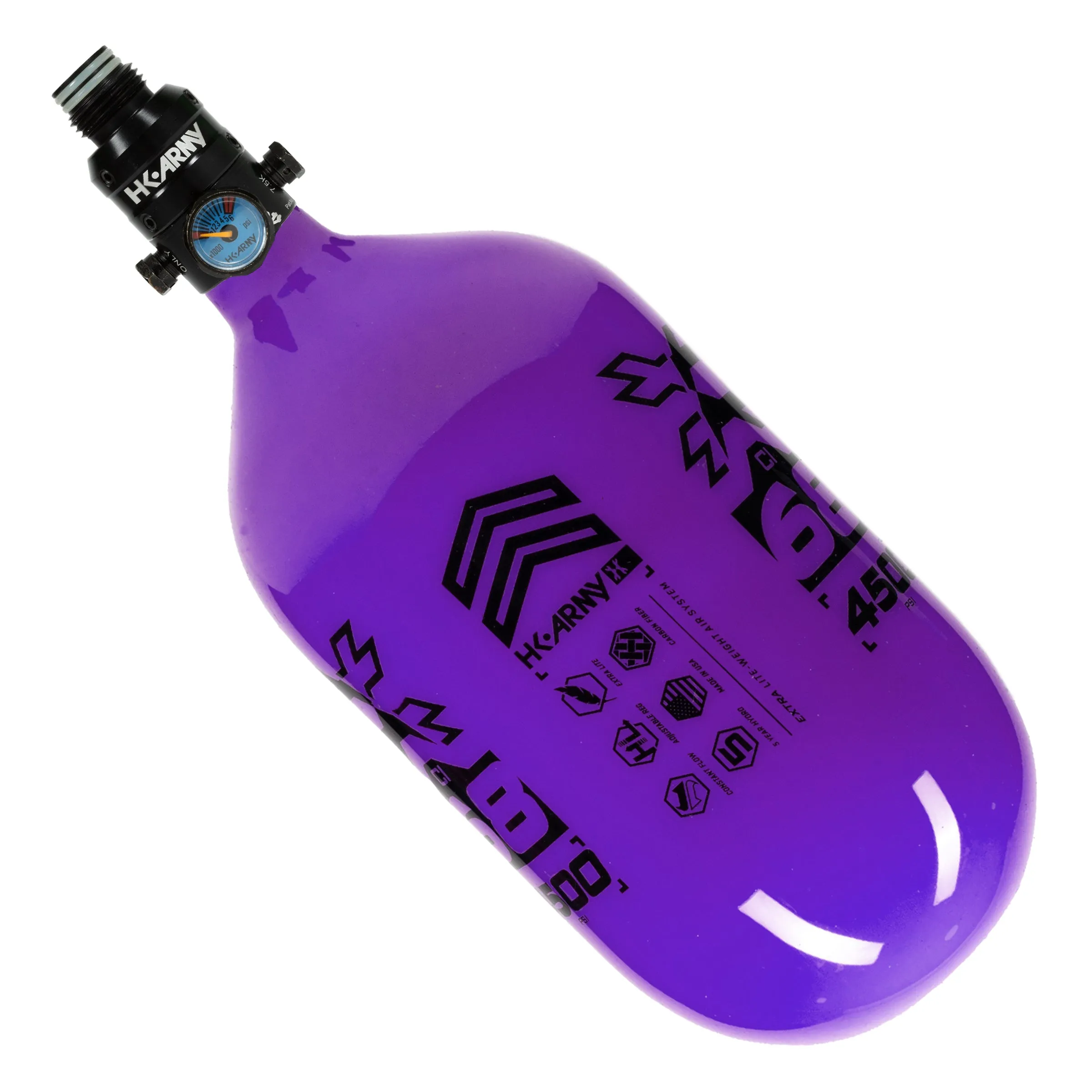 Rush - 68ci / 4500psi EXTRA LITE PRO REG Air System - Purple/Black