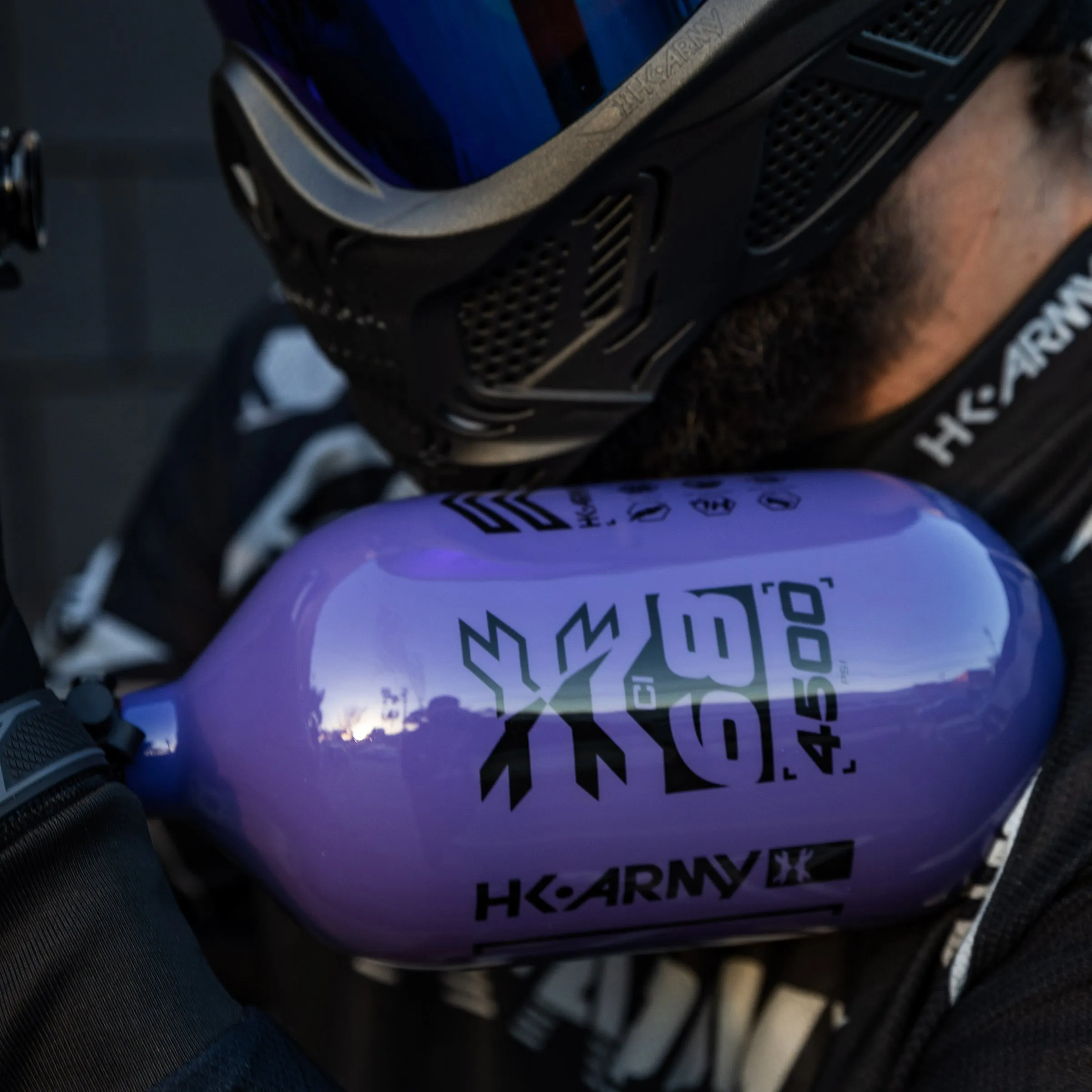Rush - 68ci / 4500psi EXTRA LITE PRO REG Air System - Purple/Black