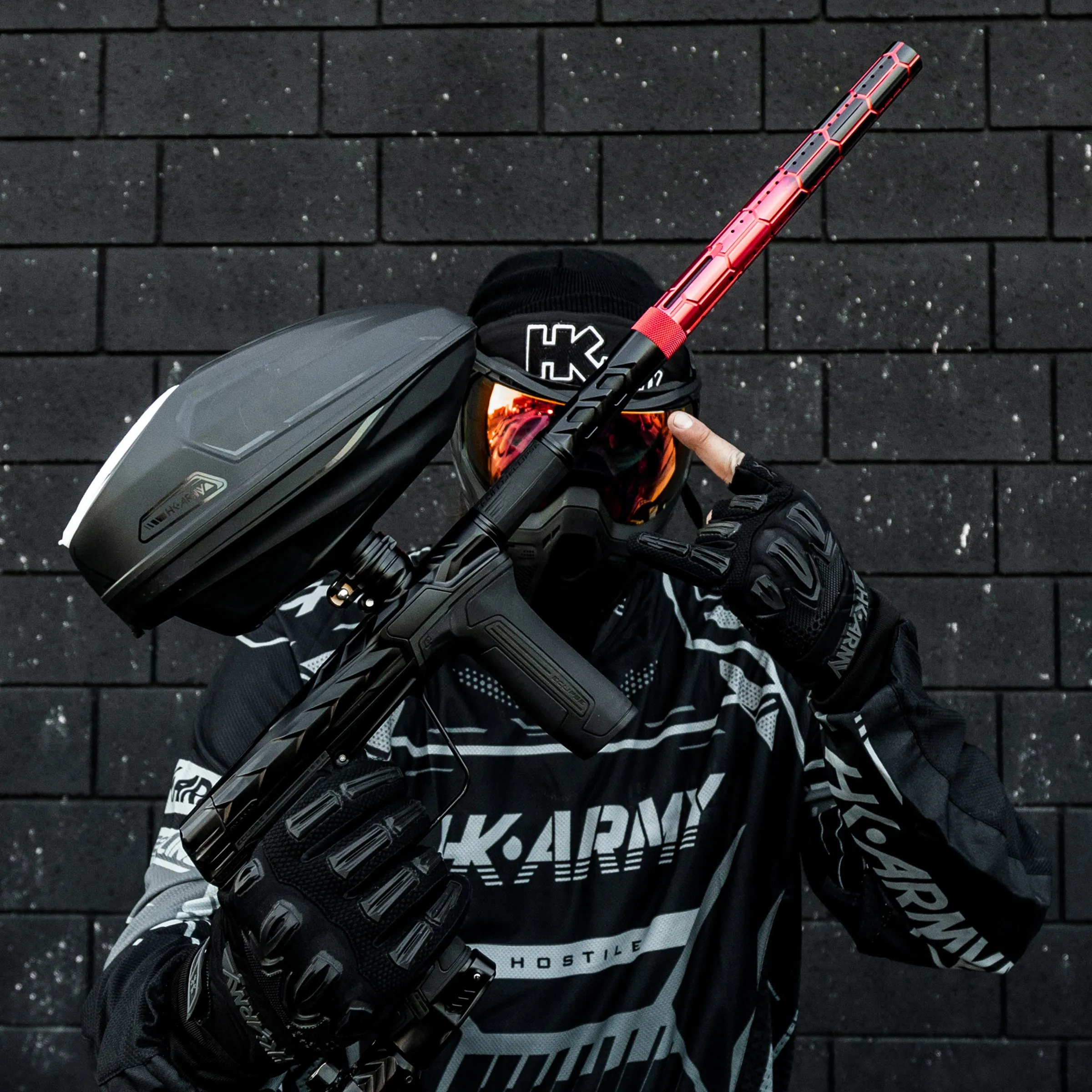 S63 PWR Elite Nexus Barrel Tip - Red/Black Fade