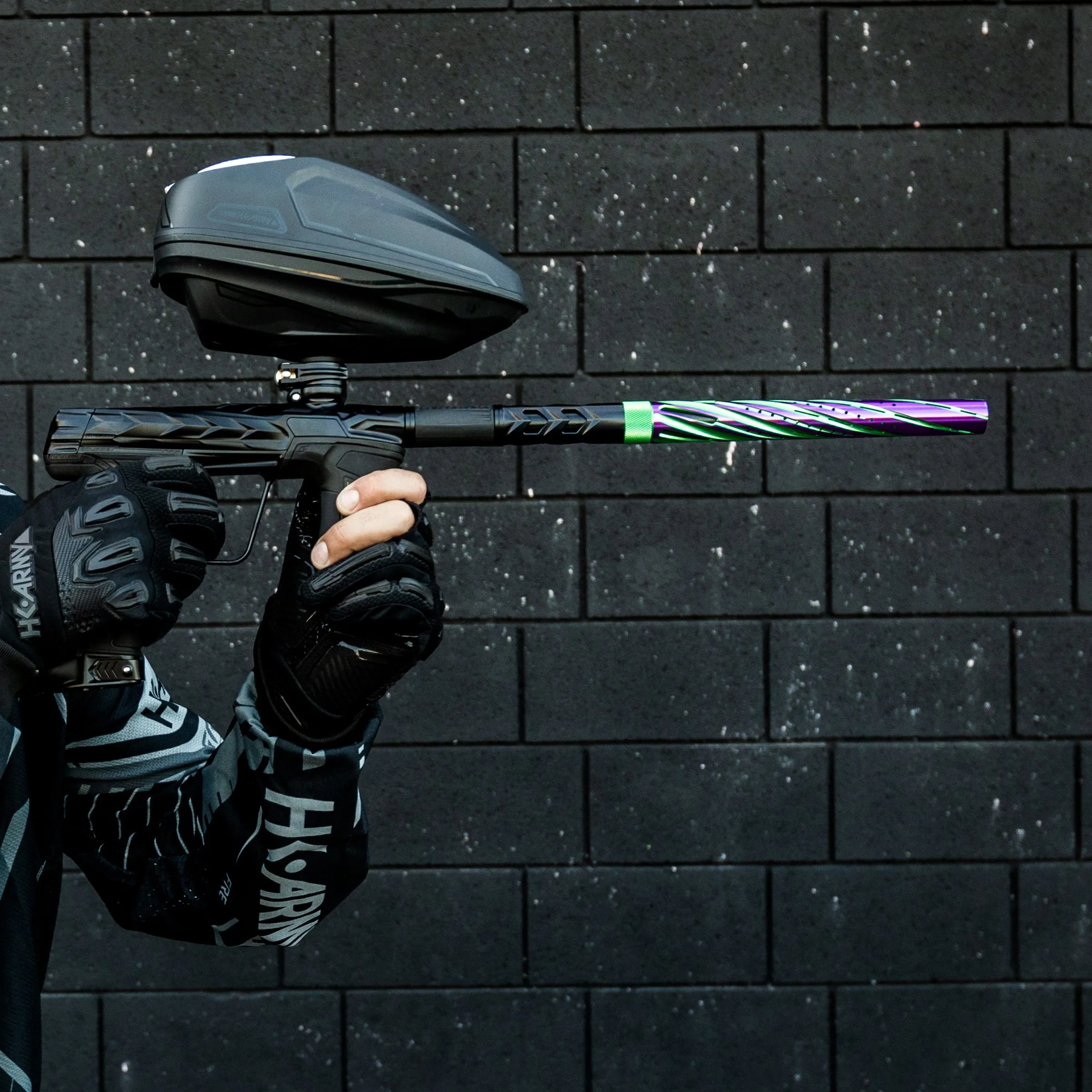S63 PWR Elite Orbit Barrel Tip - Dust Green/Purple