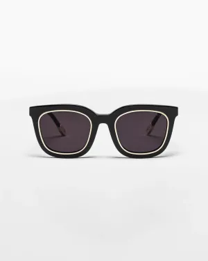 VANTA Aquila Sunglasses - Gloss Black & Gold Metal