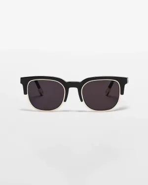 VANTA Matar Sunglasses - Gloss Black & Gold Metal